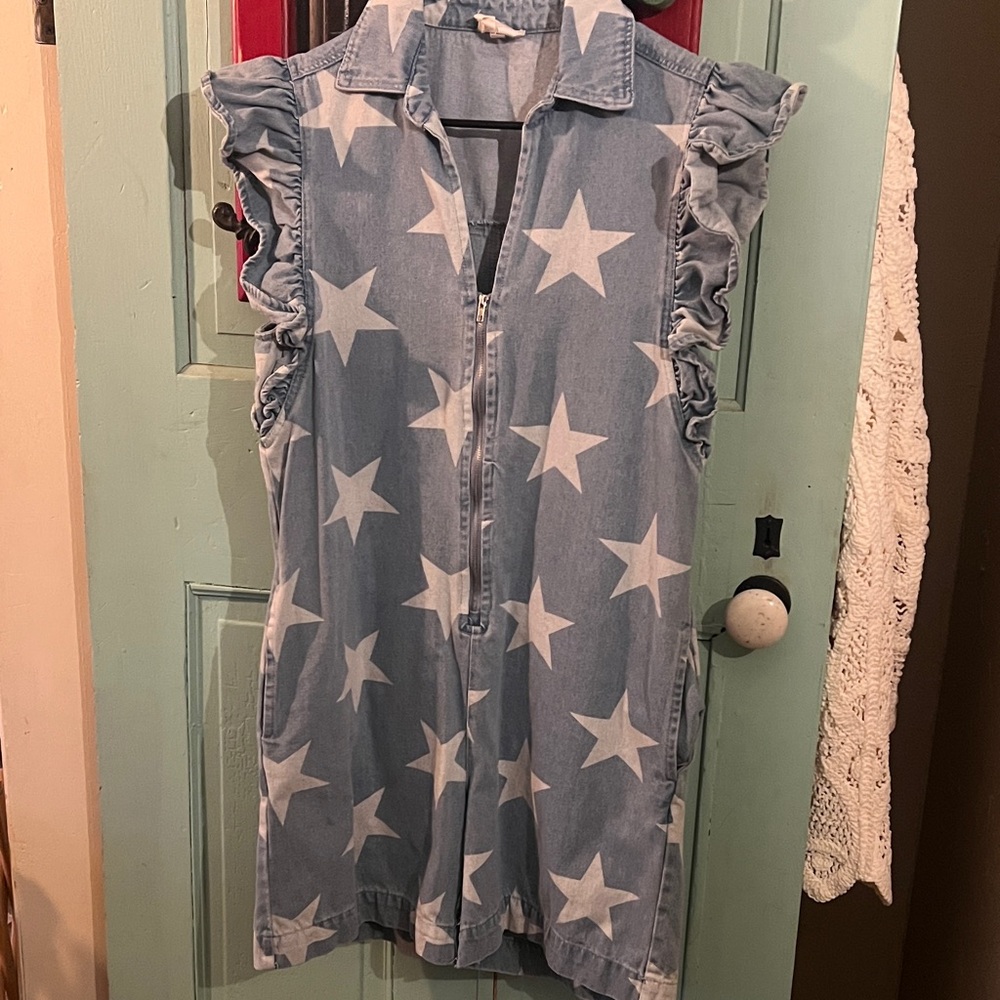 BiBi Denim Star Romper